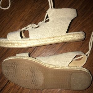 Michael Kors espadrille/wrap sandals